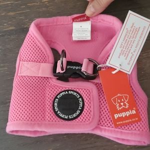Puppia Soft Vest Dog Harness, sz medium, pink